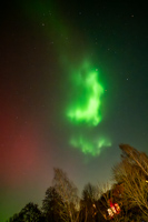 Nordlichter ueber Buxtehude