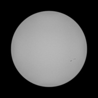 Sonne, 28. Oktober 2020, Tele 1000 mm