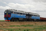 An der einzigen Bahnstrecke der Mongolei